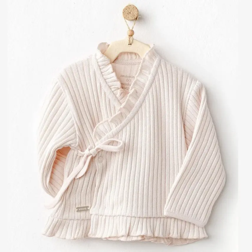 Andy Wawa Kız 2li Takım Sweet Penguin Ekru - 3