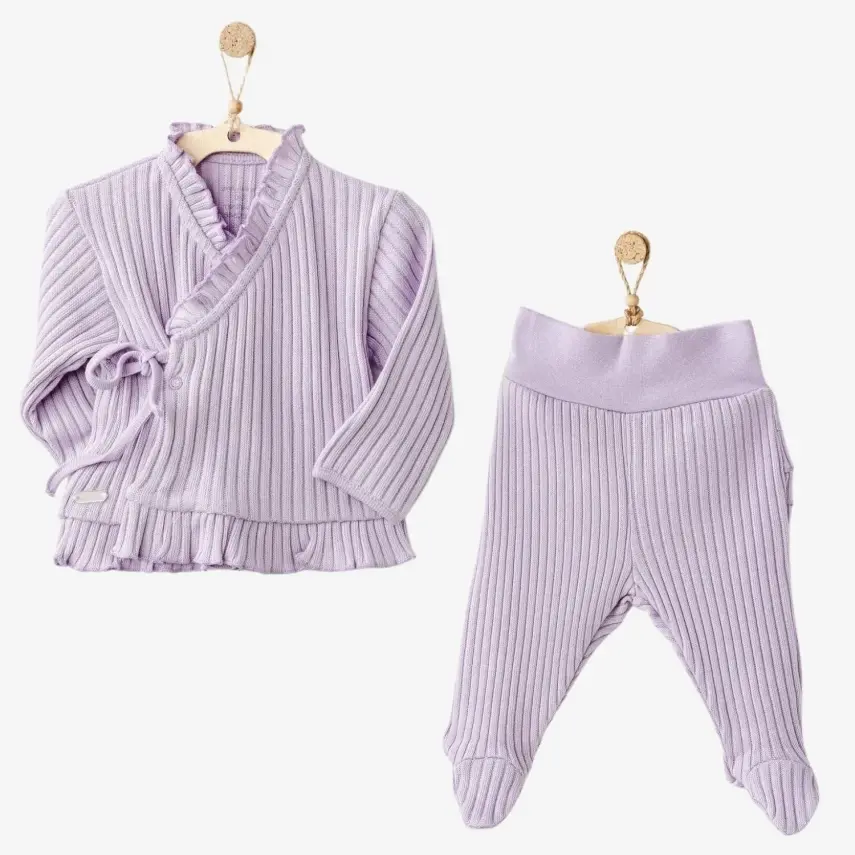 Andy Wawa Kız 2li Takım Sweet Penguin Lilac - 1