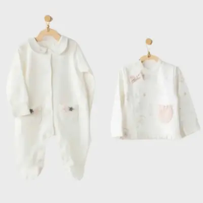 Andy Wawa Kız Bebek 20li Hastane Çıkışı Ballerina Ekru - 3