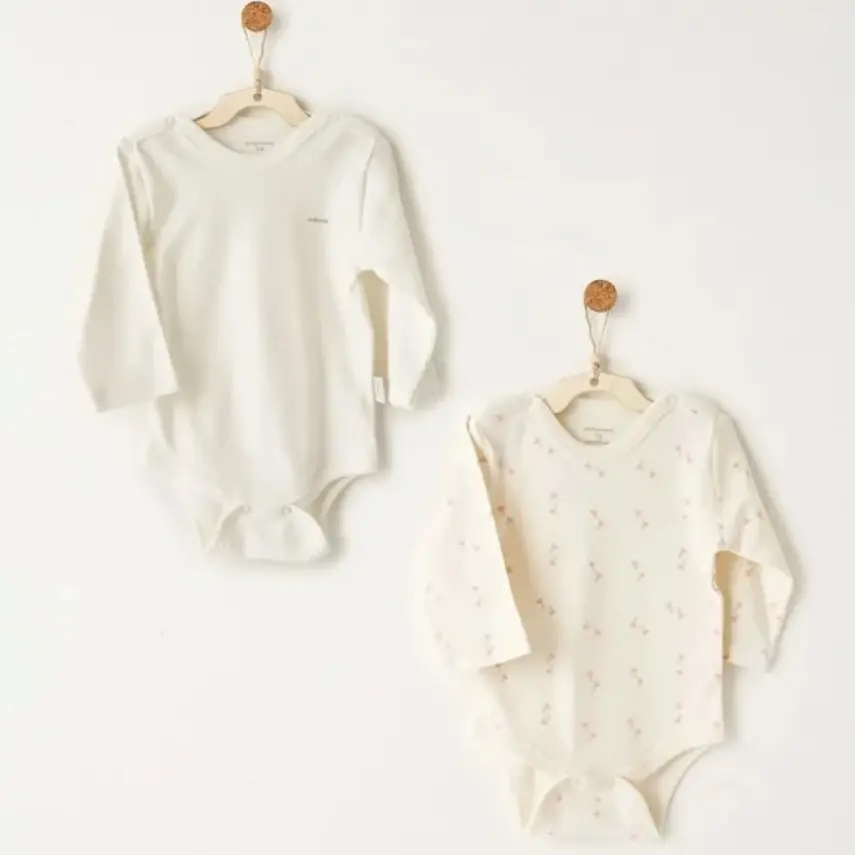 Andy Wawa Kız Body 2li Mon Petit Amour Pembe - 1