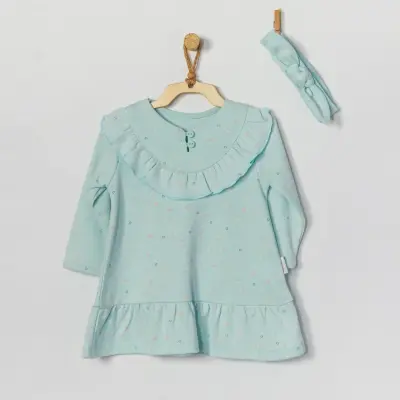 Andy Wawa Kız Elbise Bant Takım Home Sweet Home Mint