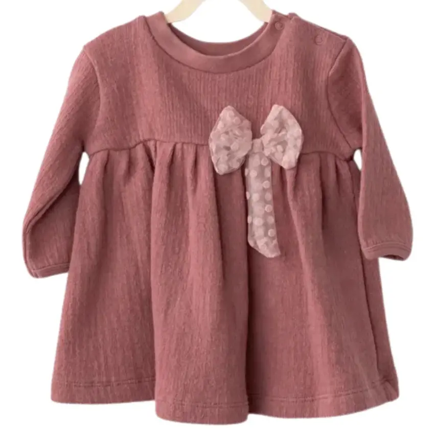 Andy Wawa Kız Elbise Casual Gül Kurusu - 4