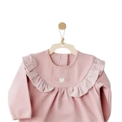 Andy Wawa Kız Elbise Mon Petit Amour Pembe (1)