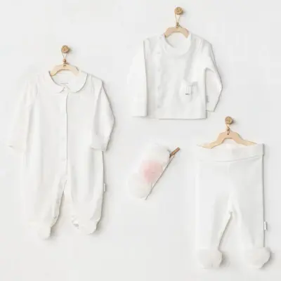 Andy Wawa Kız Hastane Çıkışı 4lü Tulle Petit Love Ekru