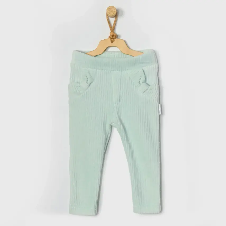 Andy Wawa Kız Pantolon Velvet Home Sweet Home Mint - 3