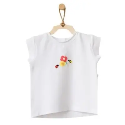 Andy Wawa Kız T-Shirt Hello Sunshine Beyaz