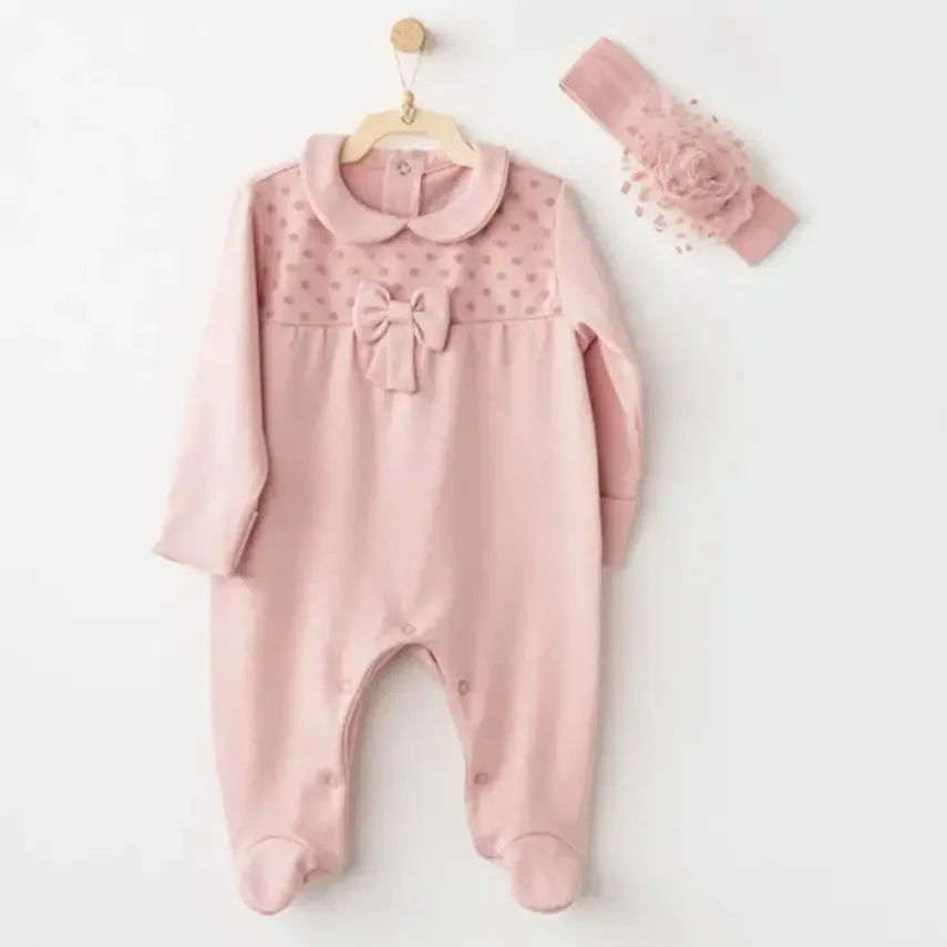 Andy Wawa Kız Tulum Bant Takım Little Leopard Pembe - 1