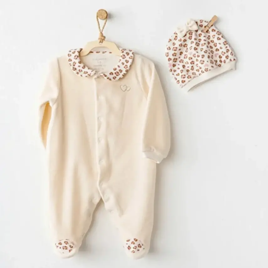 Andy Wawa Kız Tulum Little Leopard Ekru - 1