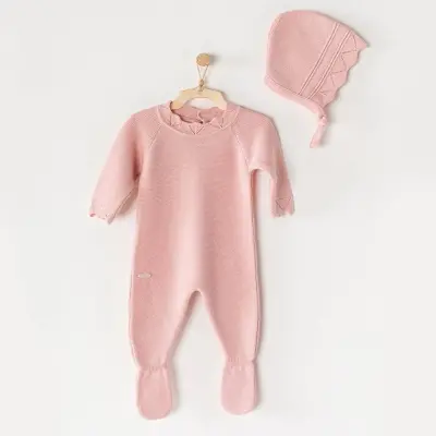 Andy Wawa Kız Tulum Takım Triko Pembe
