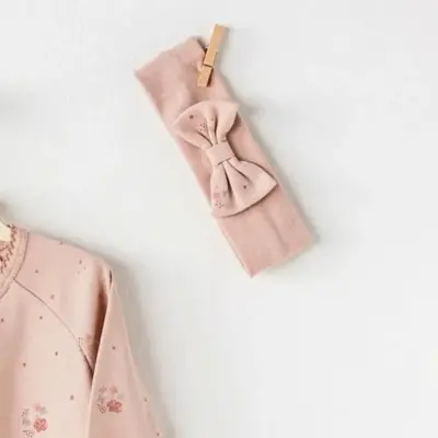 Andy Wawa Kız Tulum Takımı Floral Baby Gül Kurusu - 3