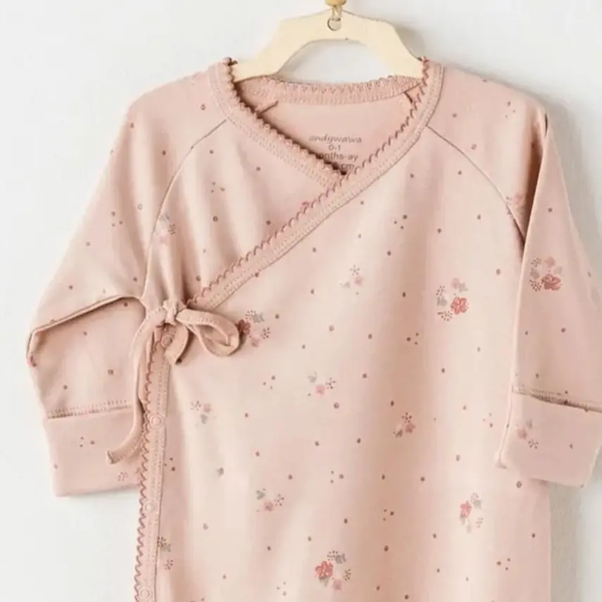 Andy Wawa Kız Tulum Takımı Floral Baby Gül Kurusu - 2