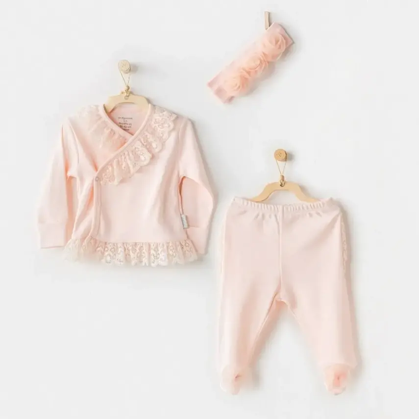 Andy Wawa Kız Zıbın Takımı 3lü Chic Girl Somon - 1