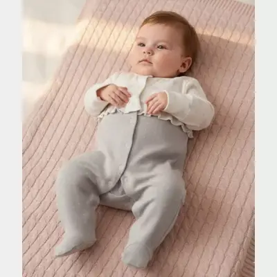 Andy Wawa Tulum Baby Bow Bliss Ekru - Gri (1)