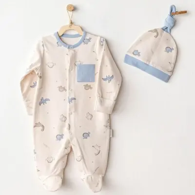 Andy Wawa Tulum Şapka Takım Dino Bej - 1