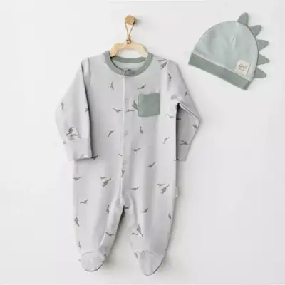 Andy Wawa Tulum Şapka Takım Mummy S Snuglgle Saurus Yeşil