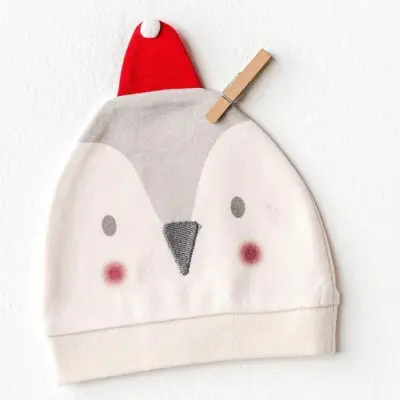 Andy Wawa Unisex Şapka Patik Takım Penguin Ekru - 2