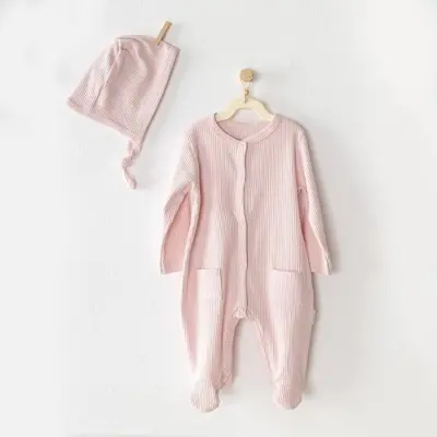 Andy Wawa Unisex Tulum Şapka Takım Modal Pembe (1)