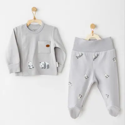 Andy Wawa Zıbın Takımı 2li Keep Smiling Gri