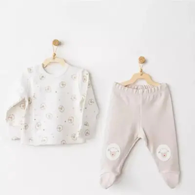 Andy Wawa Zıbın Takımı 3lü Tinny S Sheeps Ekru (1)