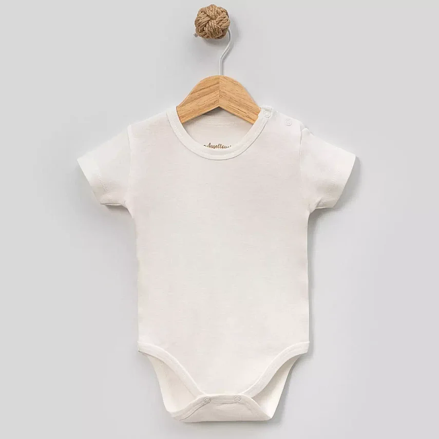 Angeltouch Body Kısa Kol Penye Ekru - 1