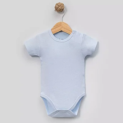 Angeltouch Body Kısa Kol Penye Mavi