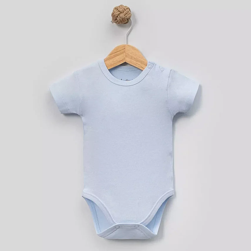 Angeltouch Body Kısa Kol Penye Mavi - 1