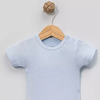 Angeltouch Body Kısa Kol Penye Mavi (1)