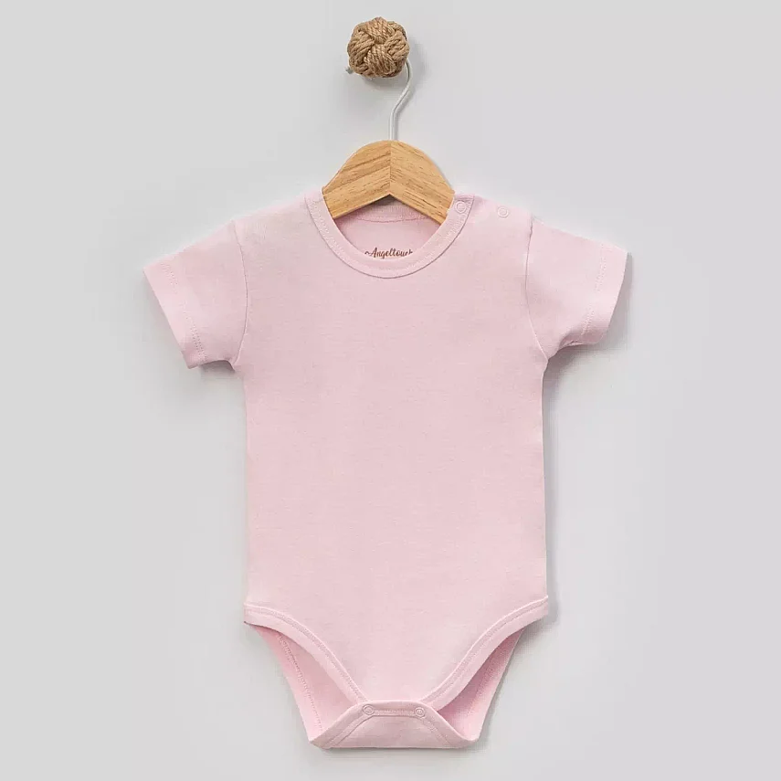 Angeltouch Body Kısa Kol Penye Pembe - 1