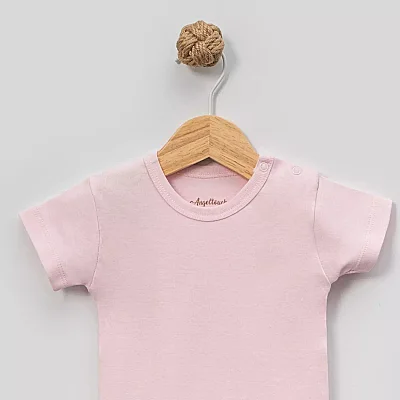 Angeltouch Body Kısa Kol Penye Pembe - 2