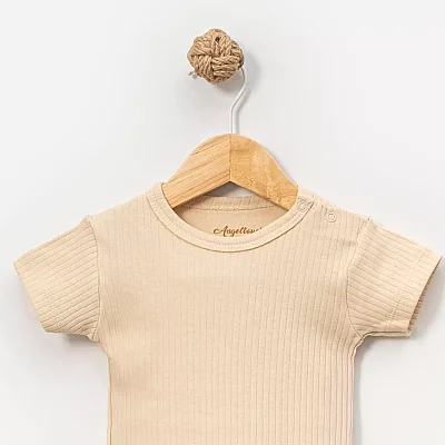 Angeltouch Body Kısa Kol Raporlu Bej - 2