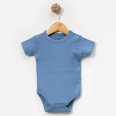 Angeltouch Body Kısa Kol Raporlu İndigo 