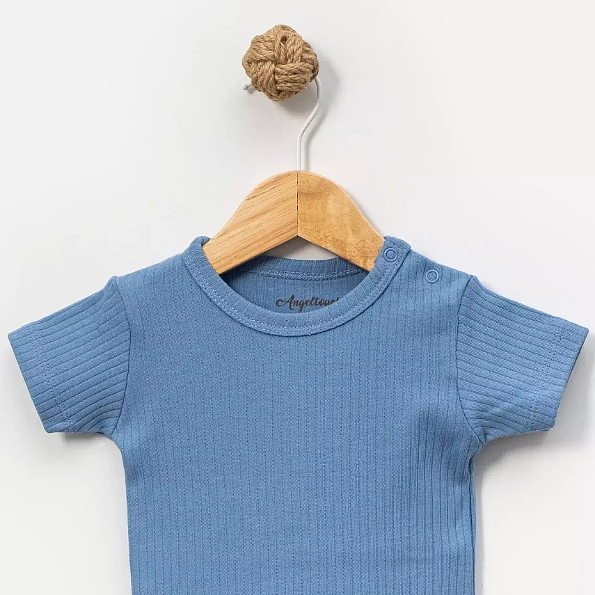 Angeltouch Body Kısa Kol Raporlu İndigo - 2