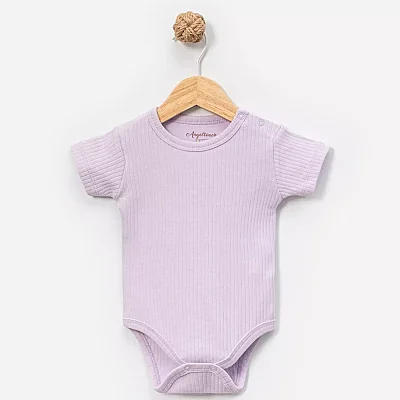 Angeltouch Body Kısa Kol Raporlu Lila - 1