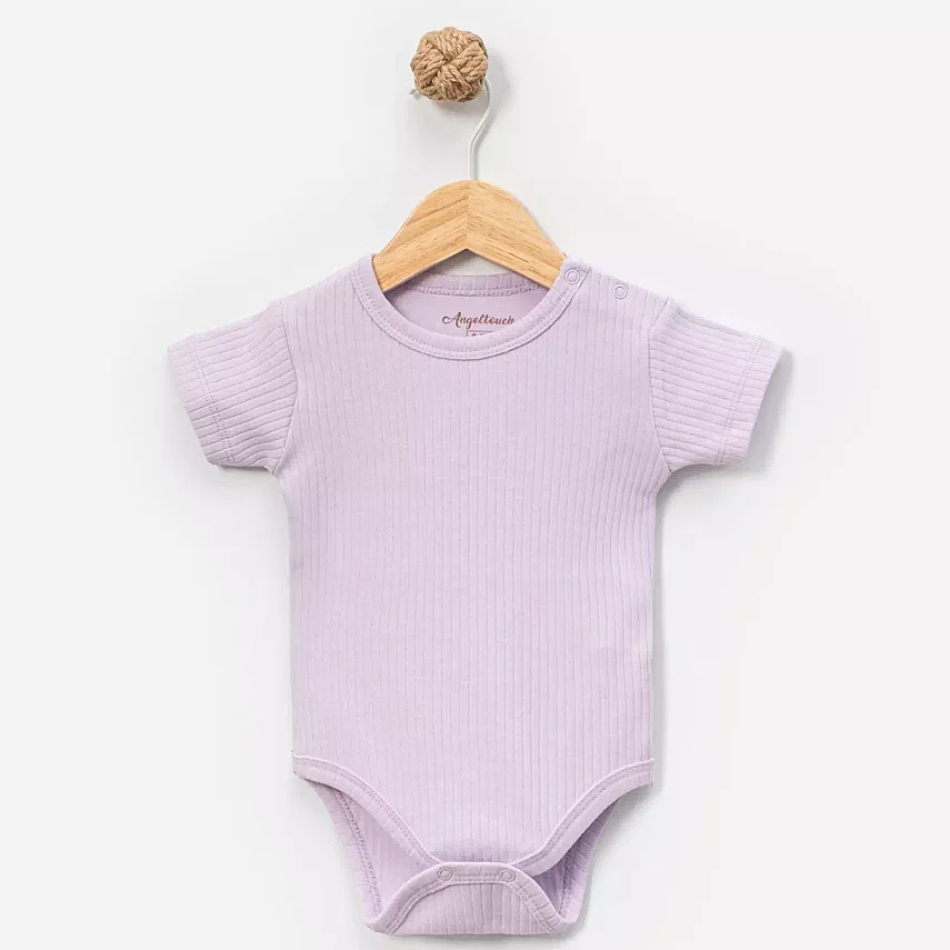 Angeltouch Body Kısa Kol Raporlu Lila - 1