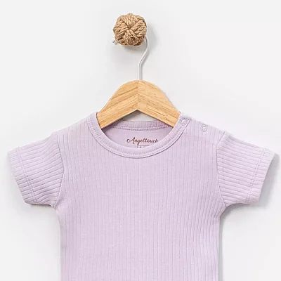 Angeltouch Body Kısa Kol Raporlu Lila - 2