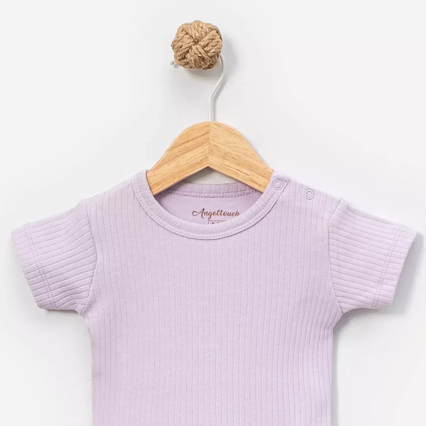 Angeltouch Body Kısa Kol Raporlu Lila - 2