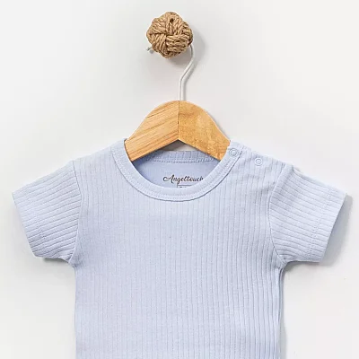 Angeltouch Body Kısa Kol Raporlu Mavi - 2