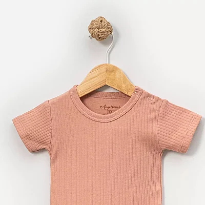 Angeltouch Body Kısa Kol Raporlu Mürdüm - 2