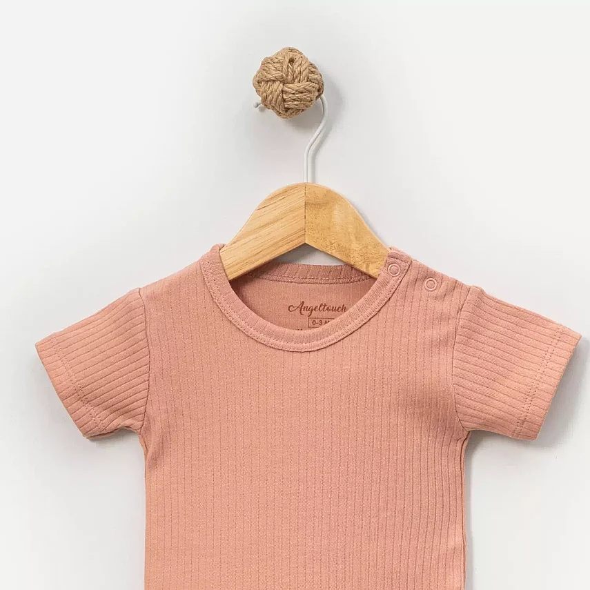 Angeltouch Body Kısa Kol Raporlu Mürdüm - 2