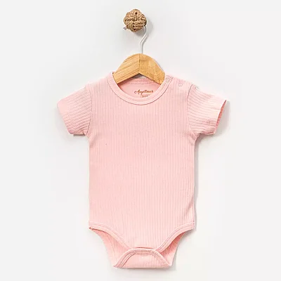 Angeltouch Body Kısa Kol Raporlu Pembe 