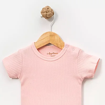 Angeltouch Body Kısa Kol Raporlu Pembe - 2