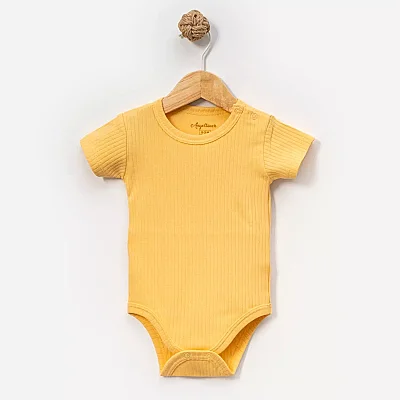 Angeltouch Body Kısa Kol Raporlu Sarı 