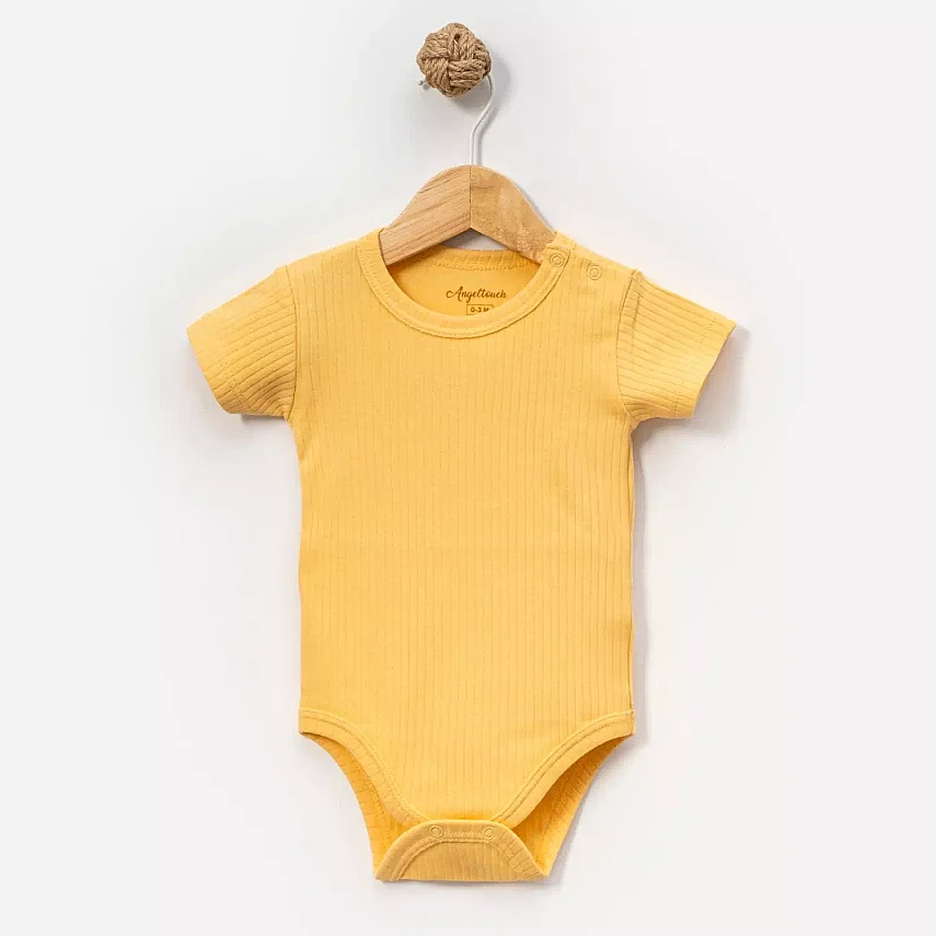 Angeltouch Body Kısa Kol Raporlu Sarı - 1