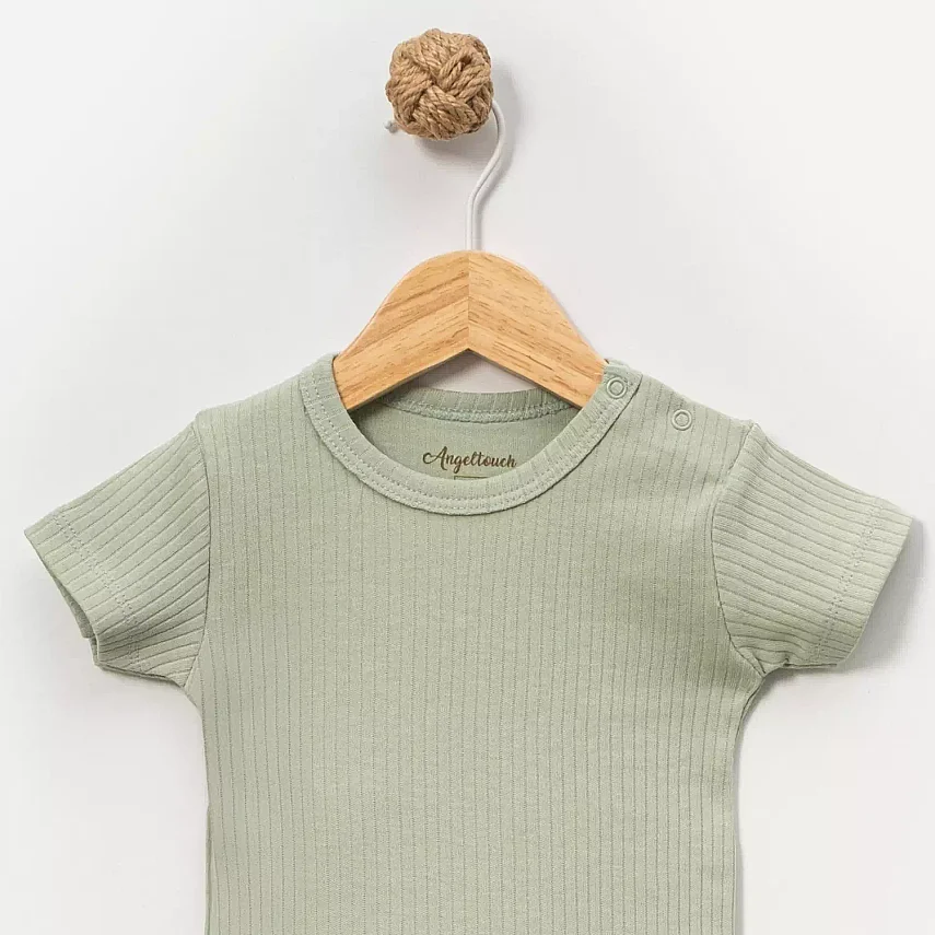 Angeltouch Body Kısa Kol Raporlu Yeşil - 2