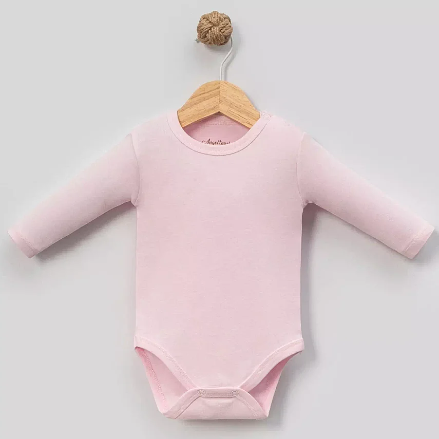 Angeltouch Body Uzun Kol Penye Pembe - 1