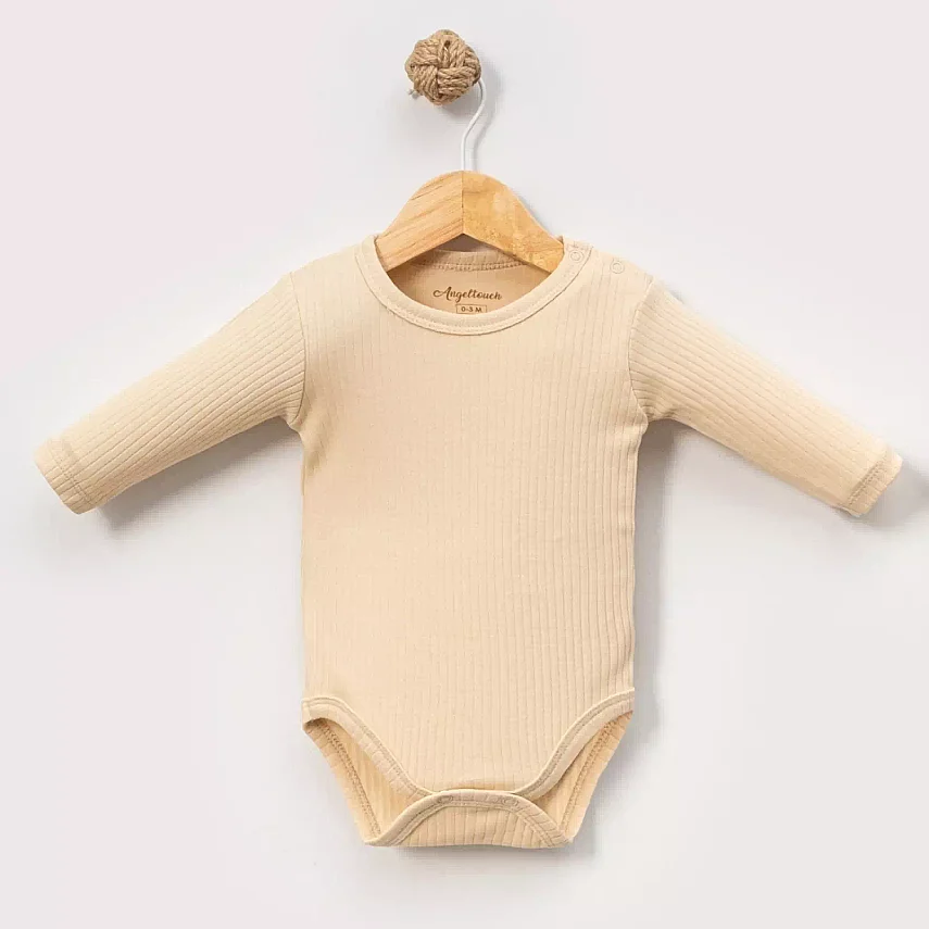 Angeltouch Body Uzun Kol Raporlu Bej - 1
