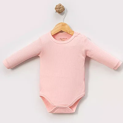 Angeltouch Body Uzun Kol Raporlu Pembe 