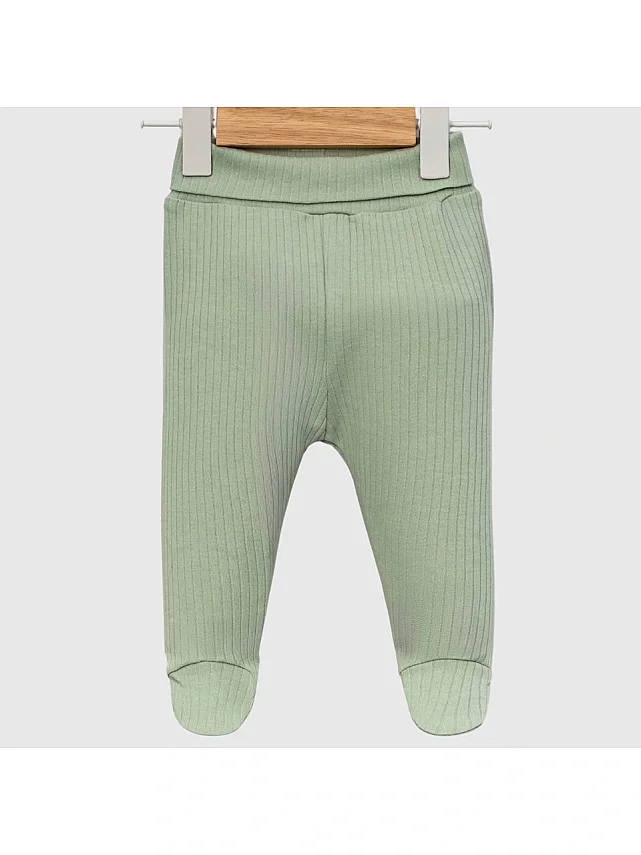 Angeltouch Pantolon Patikli Raporlu 3'lü Set Kız-Erkek Unisex Bebek 3-6 Ay - 4