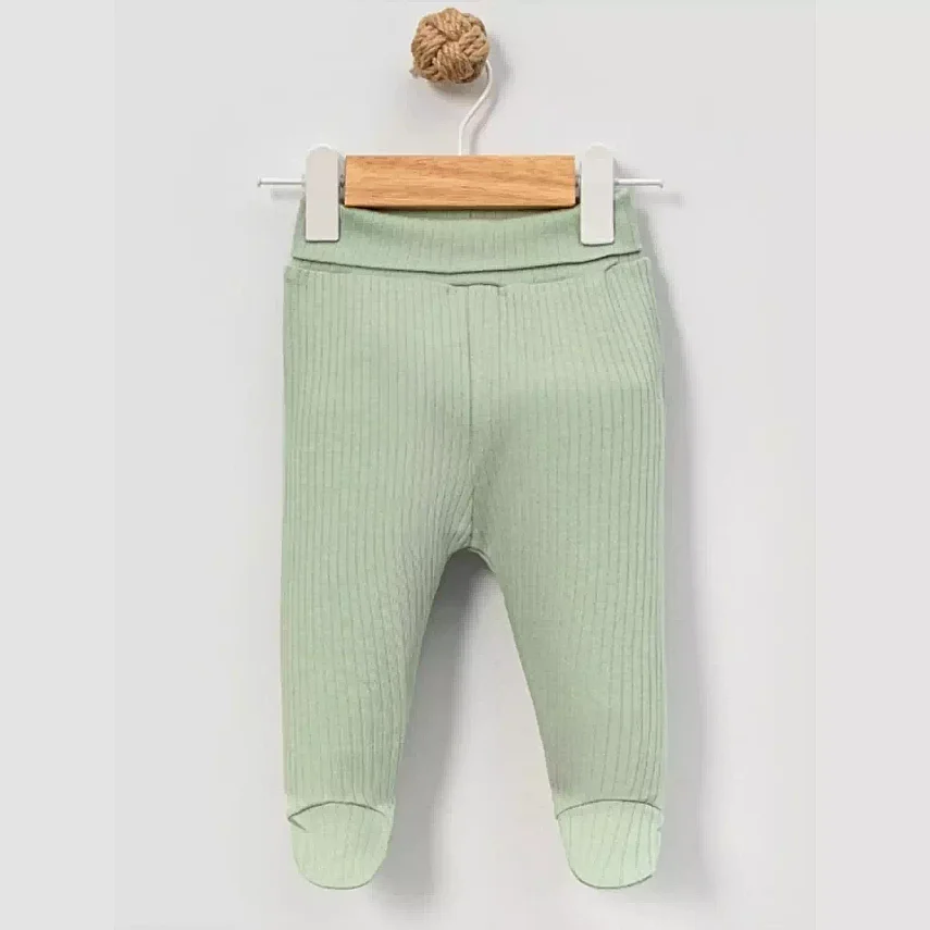Angeltouch Pantolon Patikli Raporlu 3'lü Set Kız-Erkek Unisex Bebek 3-6 Ay - 4