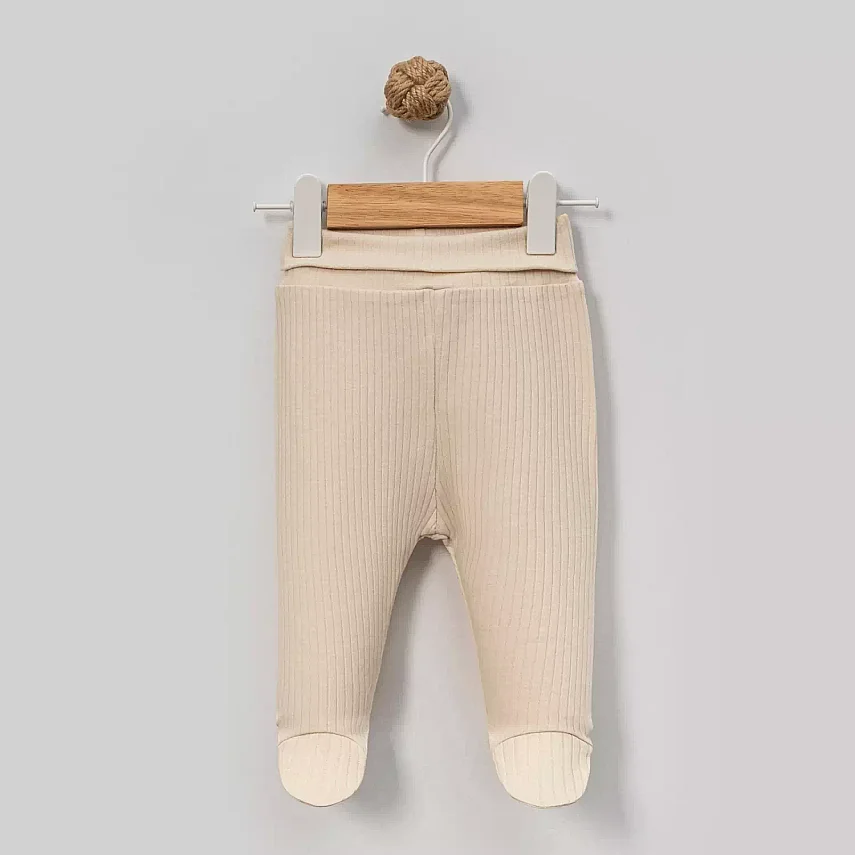 Angeltouch Pantolon Patikli Raporlu Bej - 1